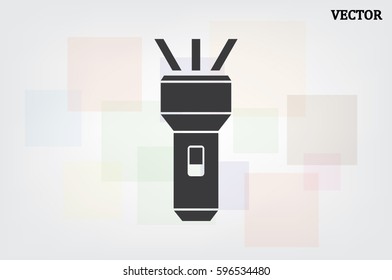 flashlight icon vector illustration eps10.