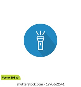 flashlight icon vector illustration simple design element