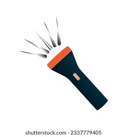 flashlight icon vector illustration symbol design