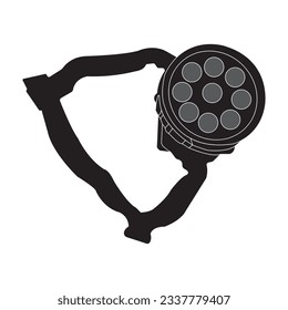 Blitzlichtsymbol, Vektorgrafik-Symboldesign