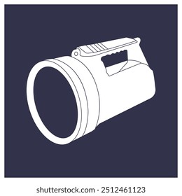 flashlight icon vector illustration symbol design