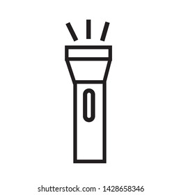 flashlight icon vector illustration template