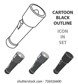Flashlight icon of vector illustration for web and mobile