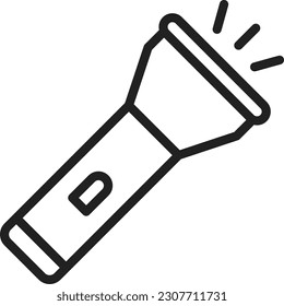 Flashlight icon vector image. Suitable for mobile application web application and print media.