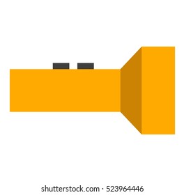 Flashlight icon vector isolated.