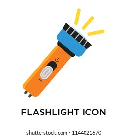 Flashlight icon vector isolated on white background for your web and mobile app design, Flashlight logo concept