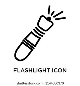 Flashlight icon vector isolated on white background for your web and mobile app design, Flashlight logo concept