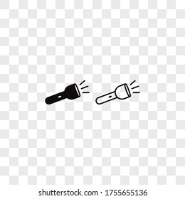 Flashlight icon vector. Light sign
