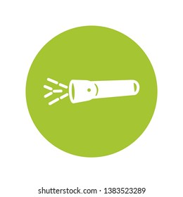 Flashlight icon- vector sign symbol.