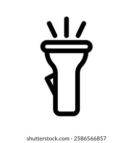 Flashlight Icon Vector Symbol Design Illustration