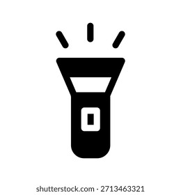 Icono de linterna Ilustración de diseño de símbolo de Vector