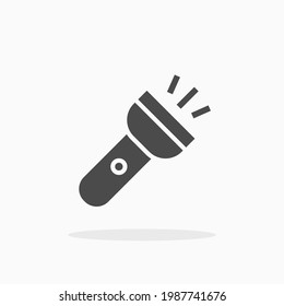 Flashlight icon. For your design, logo. Vector illustration.