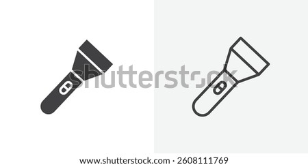 Flashlight icons design. vector icons for ui designs