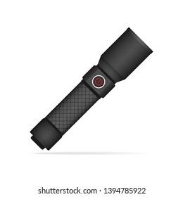Flashlight icon.Vector flat flashlight illustration on white background. Concept of flat flashlight - Vector