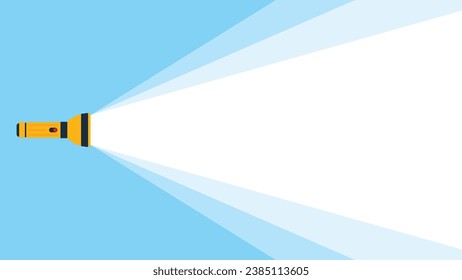 Flashlight illumination with copy space text area suitable for marketing advertising poster template