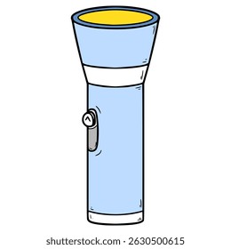Vector aislado dibujado a mano ilustración de linterna