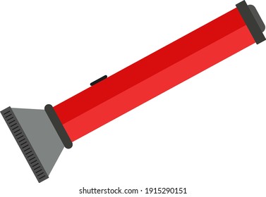 Flashlight, illustration, vector on a white background.