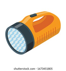 Leuchtendes isometrisches Vektorillustration Symbol.Symbol Vektorillustration Cartoon einzeln auf weißem Hintergrund Blitzlicht.