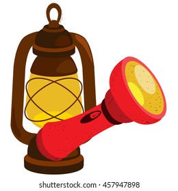 Flashlight and Lantern. Inventory hunter, woodsman, gamekeeper. Household tools.
