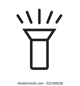 Flashlight, light, lamp, bulb icon vector image. Can also be used for mobile apps, phone tab bar and settings. Suitable for use on web apps, mobile apps and print media