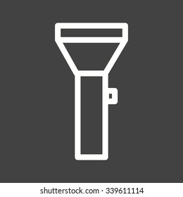 Flashlight, light, object icon vector image. Can also be used for objects. Suitable for web apps, mobile apps and print media.
