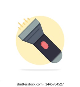 Flashlight, Light, Torch, Flash Abstract Circle Background Flat color Icon