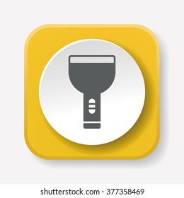 Flashlight line icon