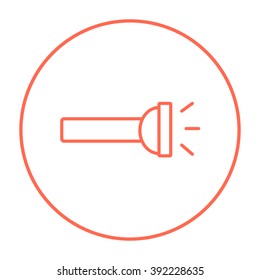 Flashlight line icon.