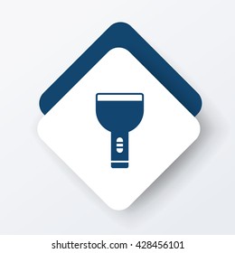 Flashlight line icon