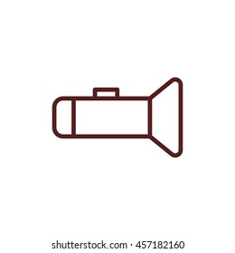 flashlight line icon