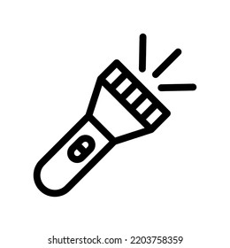 Taschenlampe-Symbol, Vektorgrafik