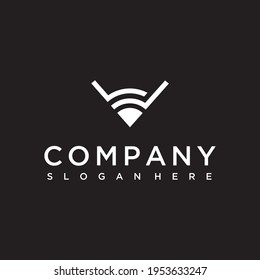 Flashlight LL letter vector outline logo design