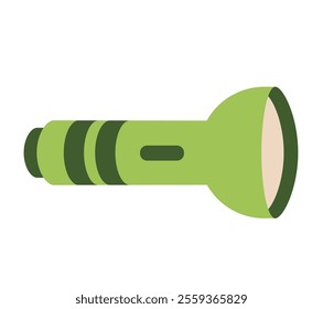 flashlight military equipment isolated icon