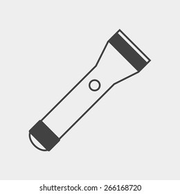 Flashlight monochrome icon