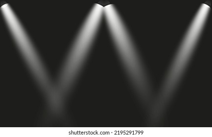 Flashlight on a dark background. Shine.lighting the space.metal