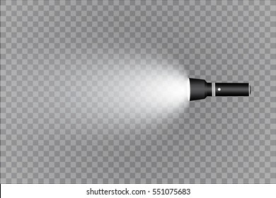 flashlight on a transparent background