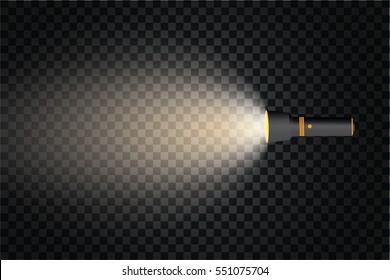 flashlight shining clipart