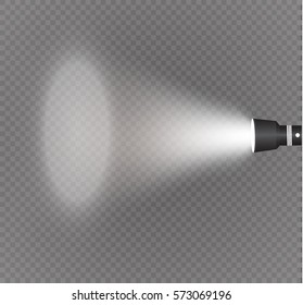 flashlight on a transparent background
