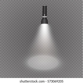 flashlight on a transparent background