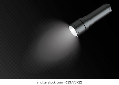 flashlight on a transparent background