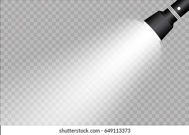 flashlight on a transparent background