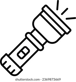 Flashlight Pixel Perfect Detail Icon