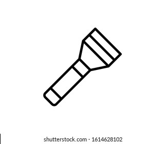 Flashlight premium line icon. Simple high quality pictogram. Modern outline style icons. Stroke vector illustration on a white background. 