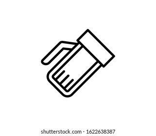 Flashlight premium line icon. Simple high quality pictogram. Modern outline style icons. Stroke vector illustration on a white background. 