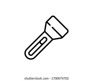 Flashlight premium line icon. Simple high quality pictogram. Modern outline style icons. Stroke vector illustration on a white background. 
