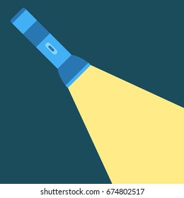 Power outage. Flashlight beam of light, warning sign. Vector illustration,  poster, banner. Stock Vector by ©EniVect 288091810