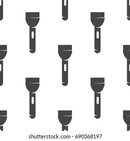 Flashlight seamless pattern. Vector illustration for backgrounds