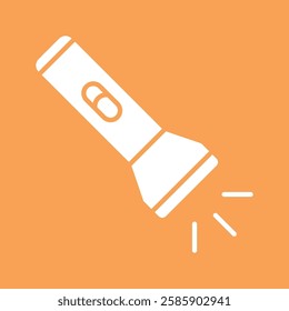 flashlight sign symbol vector flat icon