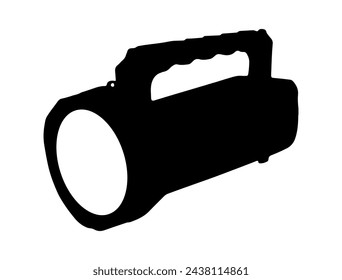 Linterna silueta vector arte fondo blanco
