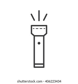 flashlight Survival and Camping Icon